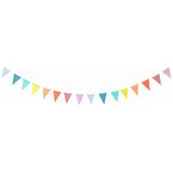Folat 18972 Vlaggenslinger XS Pastel Multi Kleuren