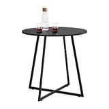 en.casa Vaggeryd Eettafel rond 78x80 cm zwart