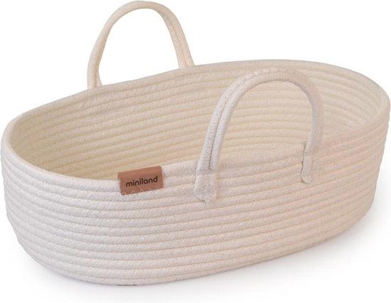 Miniland Poppenreiswieg - 44cm - Beige - Katoen
