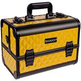 SHANY Premier Fantasy Professionele Make-up Trein Case Cosmetische Doos Draagbare Make-up Case Organizer Sieraden opslag met Sloten, 3 Trays, Schouderriem, Make-up Borstel Houder en Cosmetica Spiegel
