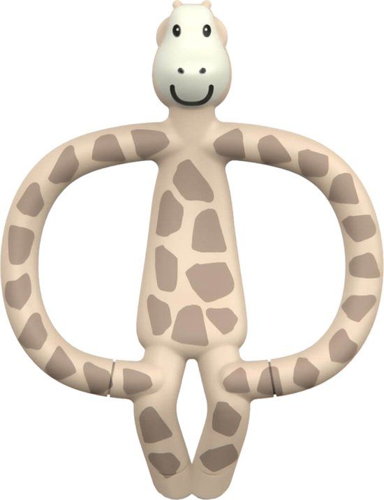 Matchstick Monkey Giraffe Bijtring - Beige - Siliconen - 3+ maanden