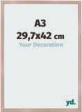 yd. Cadre photo A3 29,7x42 cm MDF Vieux rose Bologna