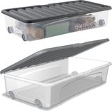 Rotho bedbox VENTILI antraciet 35 L