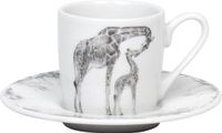 Könitz Amazing Animals Giraffe tasse à expresso, porcelaine, blanc, 85 ml