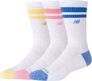 New Balance ACTIVE LIFESTYLE SOCK STRIPED CREW SOCK 3 PACK Unisex Sportsokken - BLUE BIRD