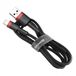 Baseus Cafule USB-A naar Lightning kabel 1m Zwart/Rood