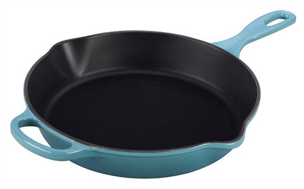 Le Creuset skillet hoge koekenpan ø 26 cm gietijzer Caribbean blue