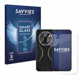 Savvies 3 Stuks Screenprotector - Geschikt voor Oukitel WP55 Pro (Voor+Camera) - Beschermfolie Glas Transparant