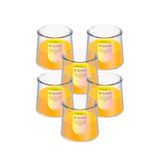 Spaas PureLight Citronella Geurkaars – Levendig Geel – 100% gerecycleerd glas – circa 33u – 6 geurkaarsen