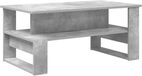 vidaXL Salontafel Beton Grijs 90 x 50 x 40 cm Bewerkt Hout