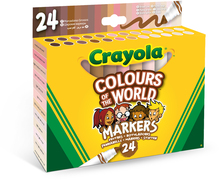 crayola Colors of the World - 24 Viltstiften met kegelpunt