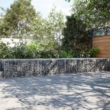 Maison Exclusive - Gabion avec couvercle, 400x100x50 cm, acier galvanisé
