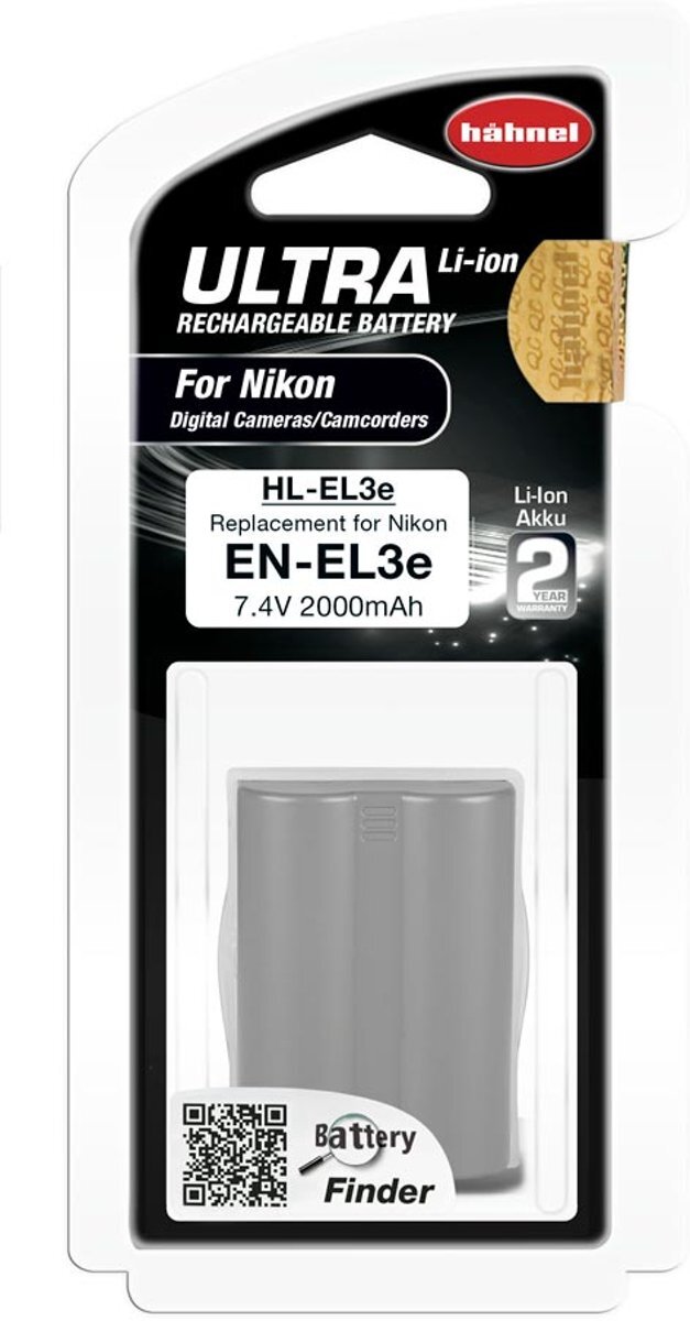 Hähnel HL-EL3e Ultra Li-Ion Accu voor Nikon