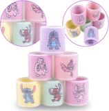Disney Stitch en Angel Disney Klittenband Haarrollers, 6st | walsdiameter- 55mm/5,5 cm