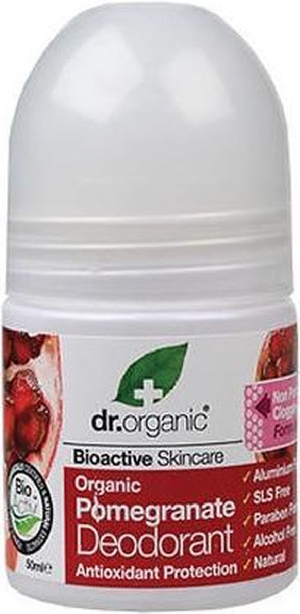 Dr. Organic Pomegranate Deodorant Roll On 50ml