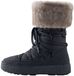 Next - Dames - Forever Comfort® waterafstotende laarzen met voering van imitatiebont - Zwart