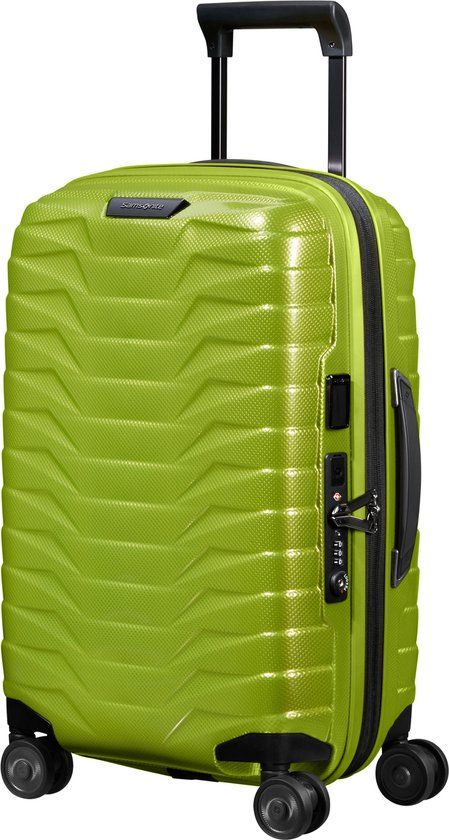 Samsonite Proxis Spinner 55/35 handbagage koffer (4 wielen) uitbreidbaar - Lime
