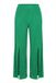 Ulla Popken - Dames - Geplooide broek Rose zoomsplit vooraan - Smaragdgroen - Maat 46+