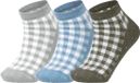 Esprit Sneakersokken Pixel Checks 3-Pack