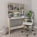 Maison Exclusive - Bureau avec étagères Blanc Chêne Sonoma 110x45x157 cm aggloméré