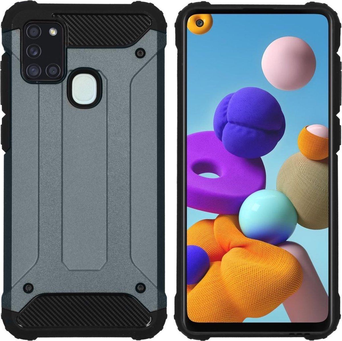 imoshion Rugged Xtreme Backcover Samsung Galaxy A21s hoesje - Donkerblauw
