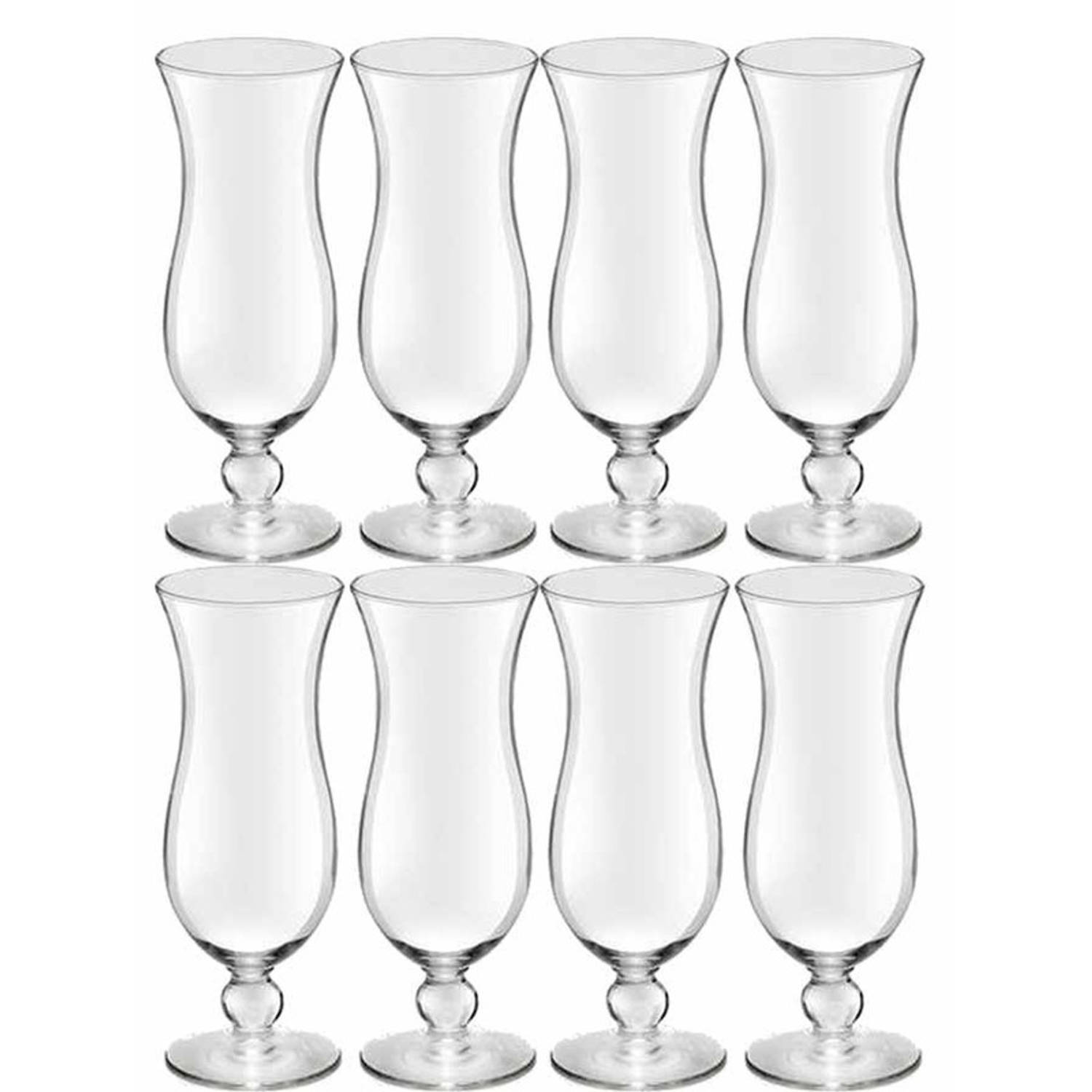 Royal Leerdam 8x Cocktailglazen transparant 440 ml Hawai serie - 44 cl - Cocktail glazen - Cocktails drinken - Cocktailglazen van glas