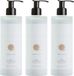 Geneva Guild - Lotion corporelle hydratante avec pompe, vitamine E et beurre de karité, pour végétaliens 3x380 ml