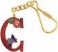 Merkloos / Sans marque Behave® Sleutelhanger letter C Rood 4cm - Unisex