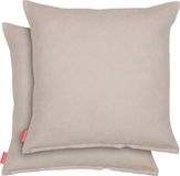 Blumtal Chenille Kussenslopen - Set van 2 - Zacht en met Blinde Rits - Kussenhoes 50 x 50, Taupe