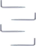 Merkloos Dulimex B.V. Schroefduim - 8 stuks - staal - 6 cm - zilver
