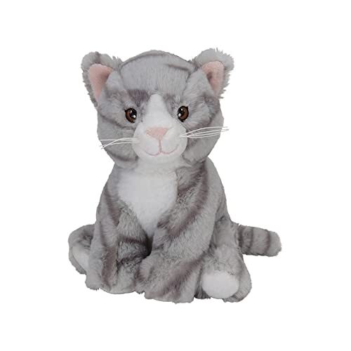 Nature Planet Pluche dieren knuffels Kat/poes van 21 cm - Knuffeldieren speelgoed