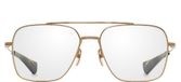Dita Flight-seven Lunettes De Vue Unisexe Doré Géométrique 57mm