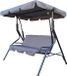 Merkloos Schommelbank 3 person - Tuinschommel 3-zits grijs bolton 153 x 110 x 170 cm
