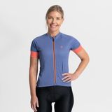 Rogelli Modesta Fietsshirt - Korte Mouwen - Dames - Blauw, Koraal - Maat XL