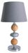 Näve E14 tafellamp ARAGA, diameter 20 cm, grijs