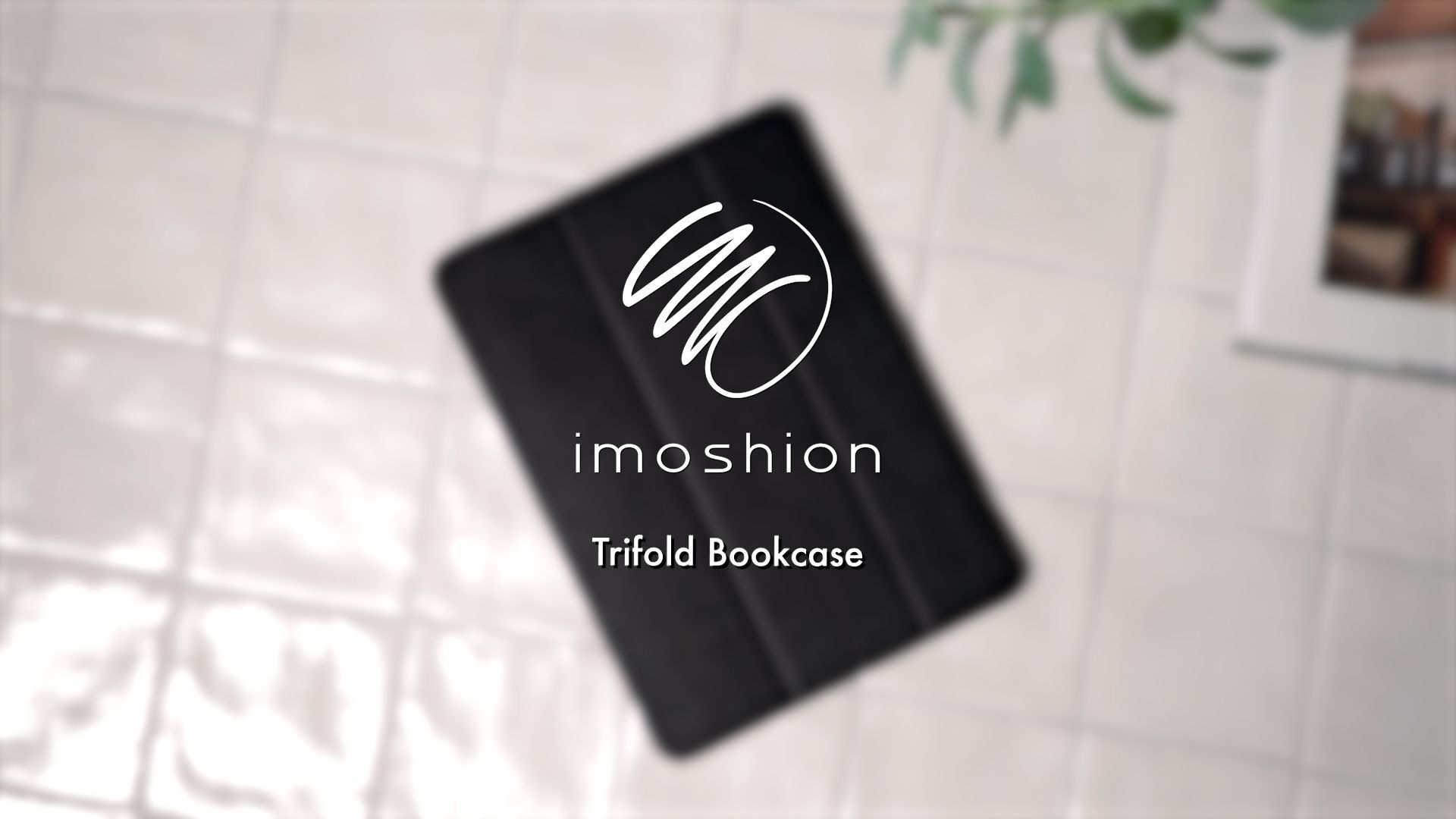 imoshion Trifold Bookcase Samsung Galaxy Tab S5e tablethoes - Zwart - Kunstleer