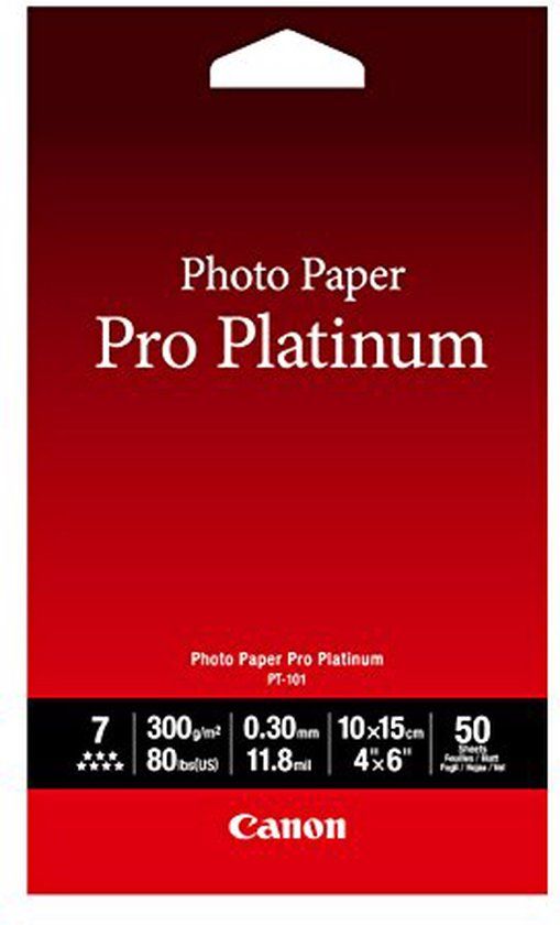 Canon PRO PLATINUM (PT-101) 4x6 - 50 Sheets - 2768B014