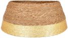 Mica Decorations Kerstboomrok - H26 x Ø58 cm - Zeegras - Goud