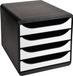 Exacompta BIG-BOX Ladenbox - Wit glossy - 4 vakken