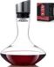 Sans marque Carafe à vin - Carafe à vin rouge avec aérateur intégré - Verre cristal sans plomb 100% soufflé à la bouche - Filtre couvercle en acier inoxydable - Cadeaux de vin pour hommes