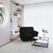 Italian Bed Linen Bankhoes bi-elastisch, voor 1-zits, zwart