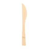 100 stuks - messen, 17 cm, natuurlijk bamboe