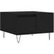 Table basse table de salon table de café noir 55x55x36,5 cm bois d'ingénierie