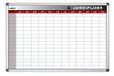 Bi-Office Earth - Milieuvriendelijk planningbord, magnetische jaarplanner, met aluminium frame, droog afwasbaar, jaarkalender, 90 x 60 cm