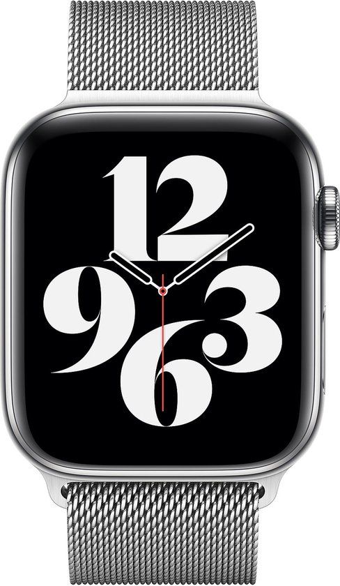 WiWu Apple Zilverkleurig Milanees bandje voor de Apple Watch 42-44-45-49mm