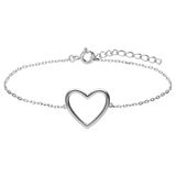 Lucardi - Dames Zilveren armband - 19 cm