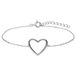 Lucardi - Dames Zilveren armband - 19 cm