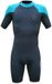 Kynay Surf Combinaison néoprène 2 mm Shorty à manches courtes et fermeture éclair dans le dos bleu XL Homme