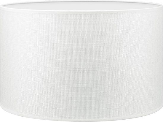 Home Sweet Home Lampenkap Canvas cilinder - Wit - 35cm - E27
