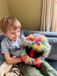 The Puppet Company handpop regenboog monster 35cm pluche speelgoed